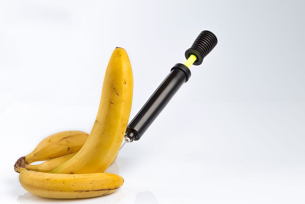 l'iniezione di banana simula l'iniezione di ingrandimento del pene